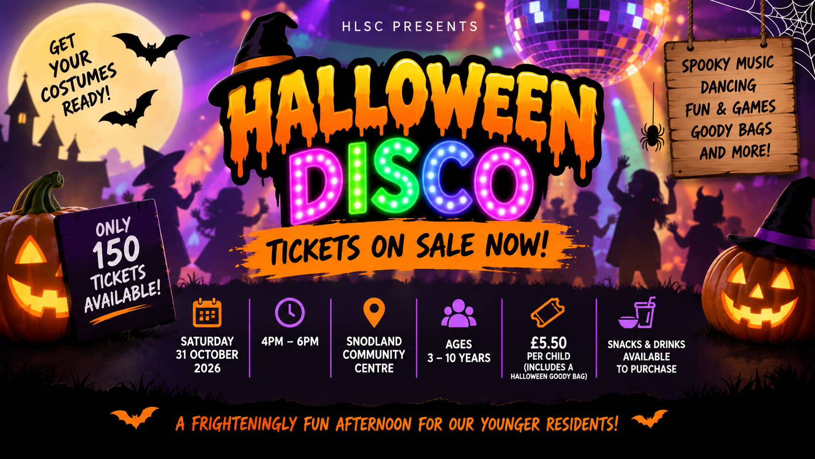 Halloween Disco Tickets are On Sale NOW!